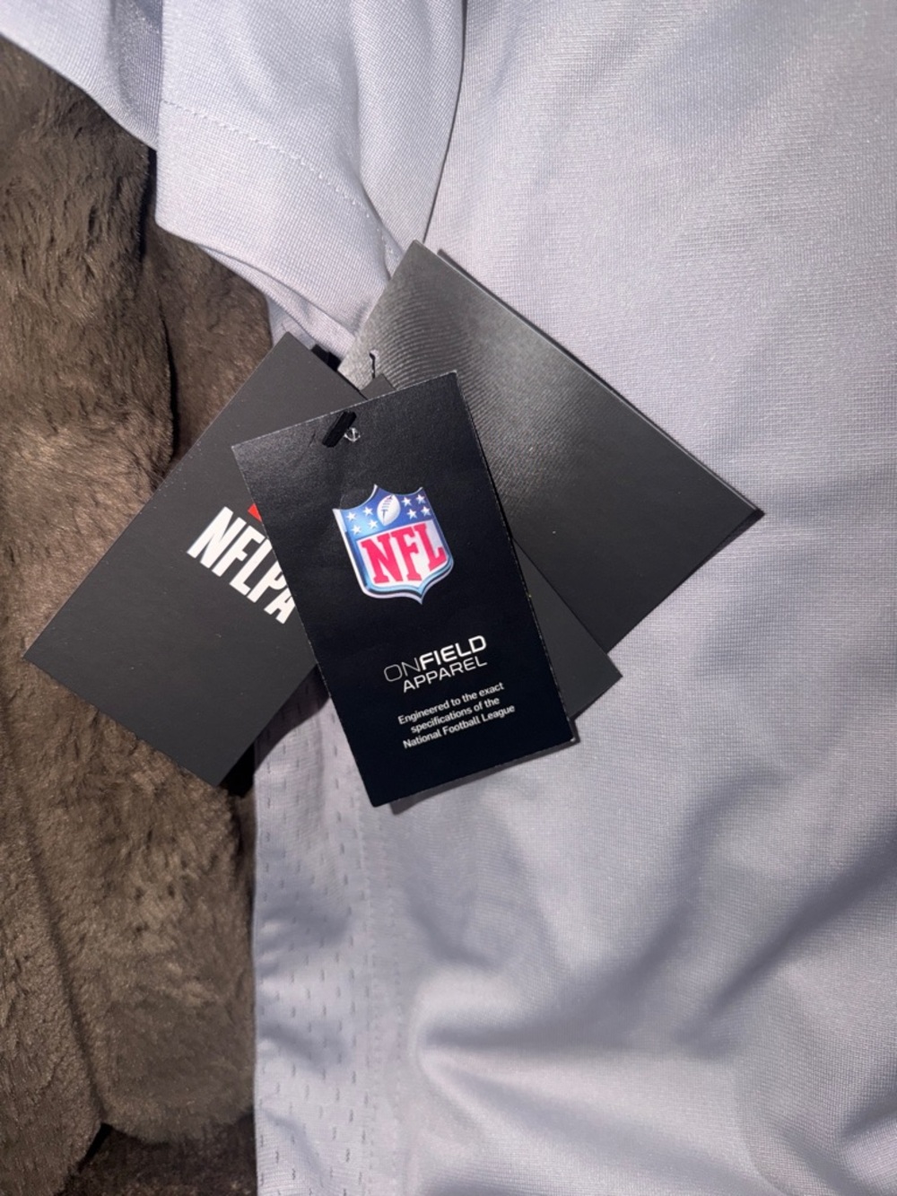 Nike New England patriots Gray NFL On-Field Jersey new with tags - Picture 3 of 4